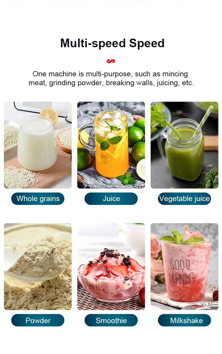 2000W High-Power Blender – Smoothies, Juices & Ice | BPA-Free